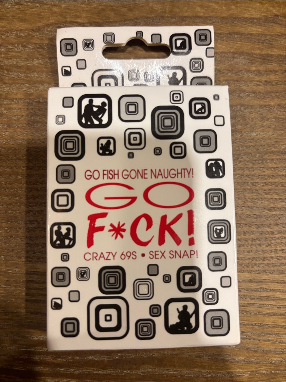 Go F*ck! Card Game — White & Black with Red Logo